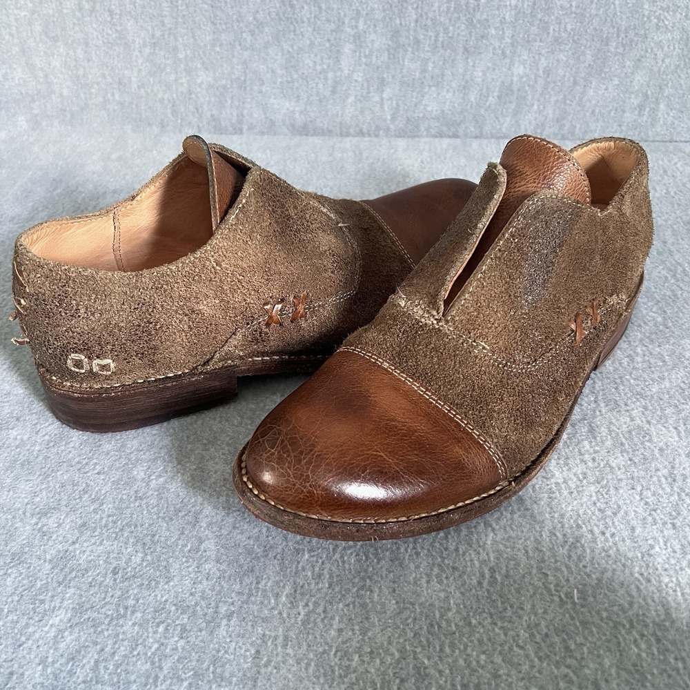 Bed Stu Cobbler 9.5 Womens Leather Suede‎ Slip On Flats Shoes Boots Organic